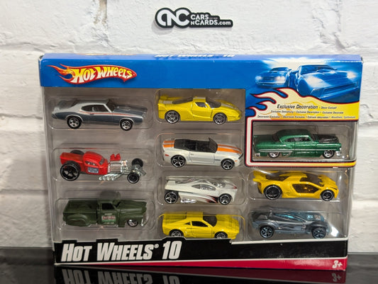 2009 Hot Wheels 10 Pack Ferrari 288 GTO & FXX '53 Chevy Exclusive (Soft Corners)