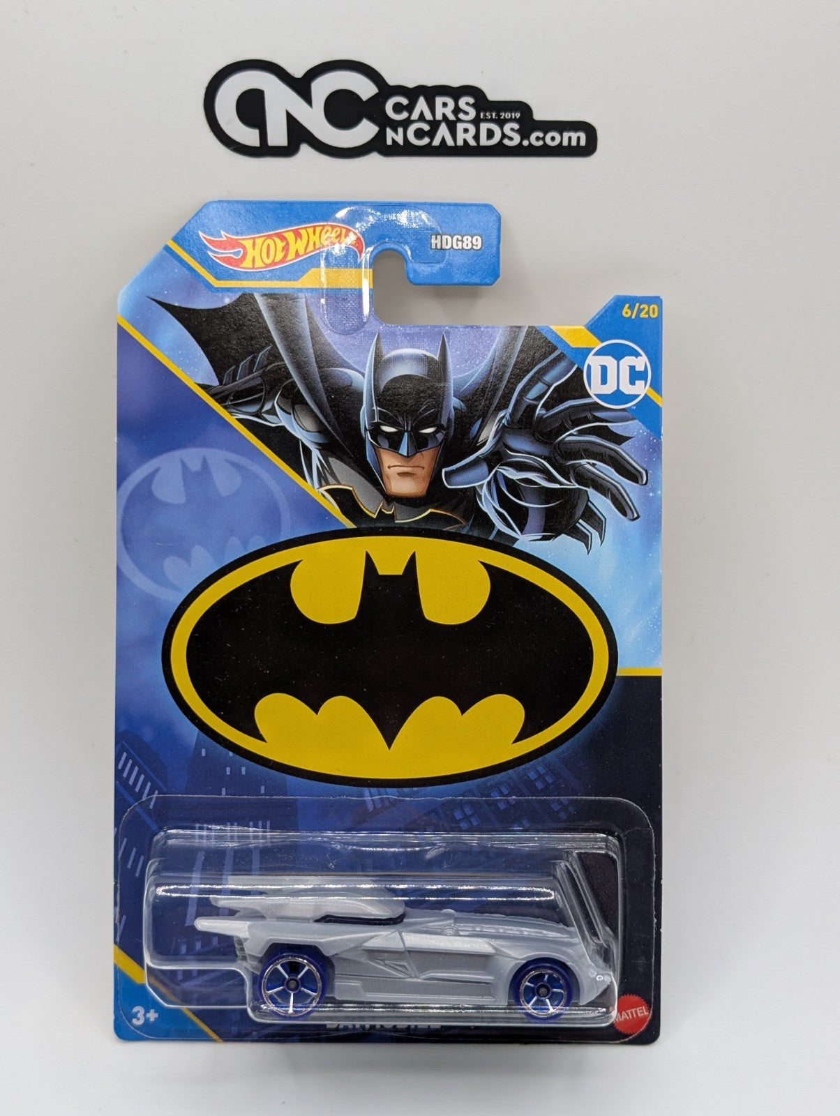 2023 Hot Wheels Batman Gray Batmobile 6/20 (Soft Corners)