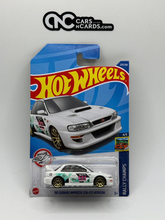 2022 Hot Wheels Rally Champs Treasure Hunt Subaru Impreza 22B-STi (Card Damage)