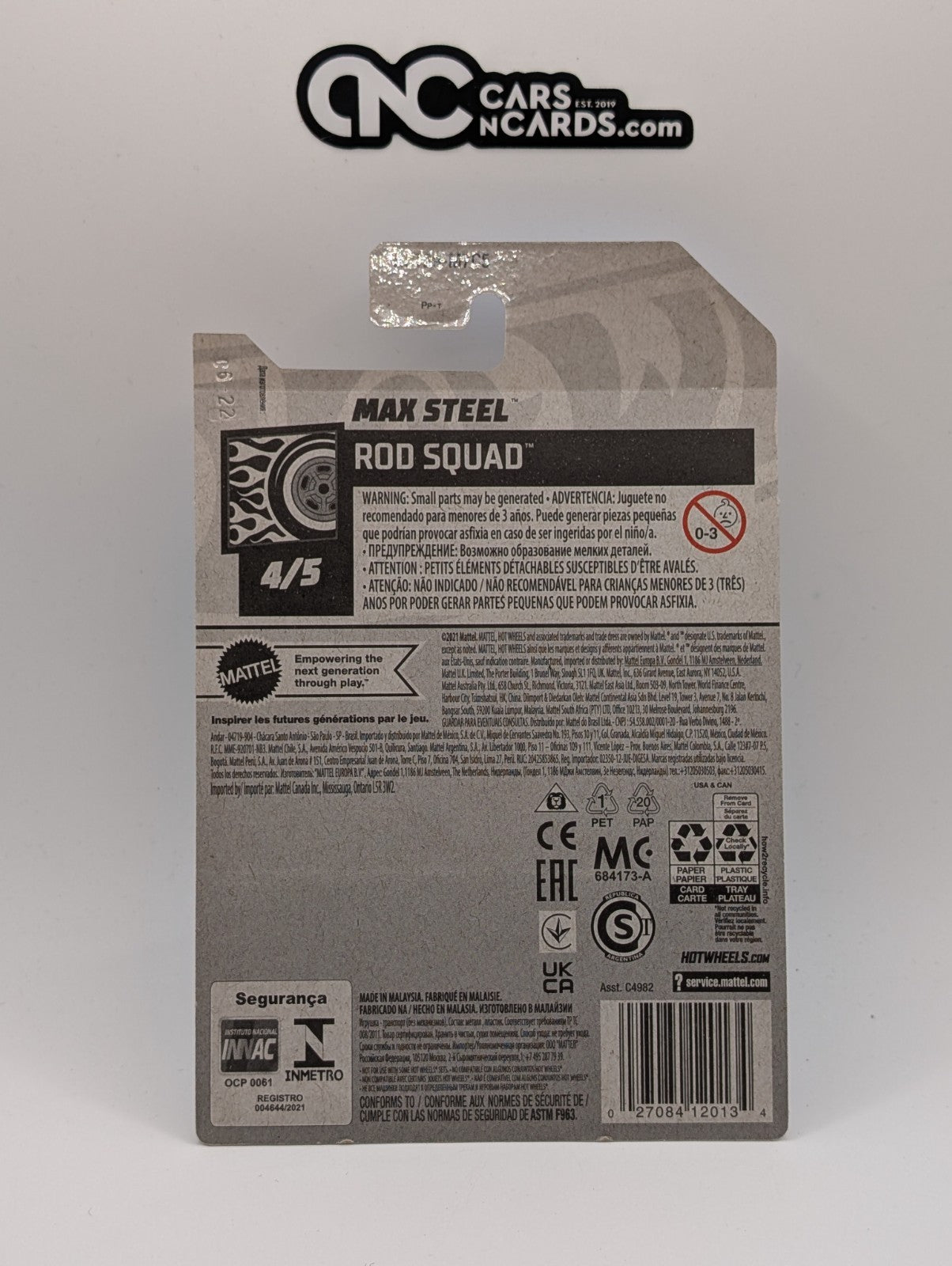 2022 Hot Wheels Rod Squad 4/5 Max Steel Blue 224/250 (Soft Corners)