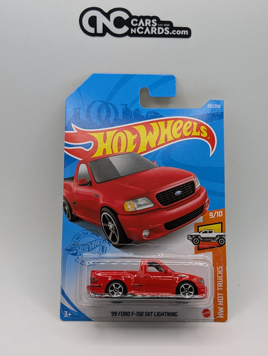 2021 Hot Wheels HW Hot Trucks '99 Ford F-150 SVT Lightning Red (Soft Corners)