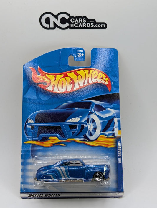 2000 Hot Wheels Tail Dragger Blue Collector #239 (Soft Corners)