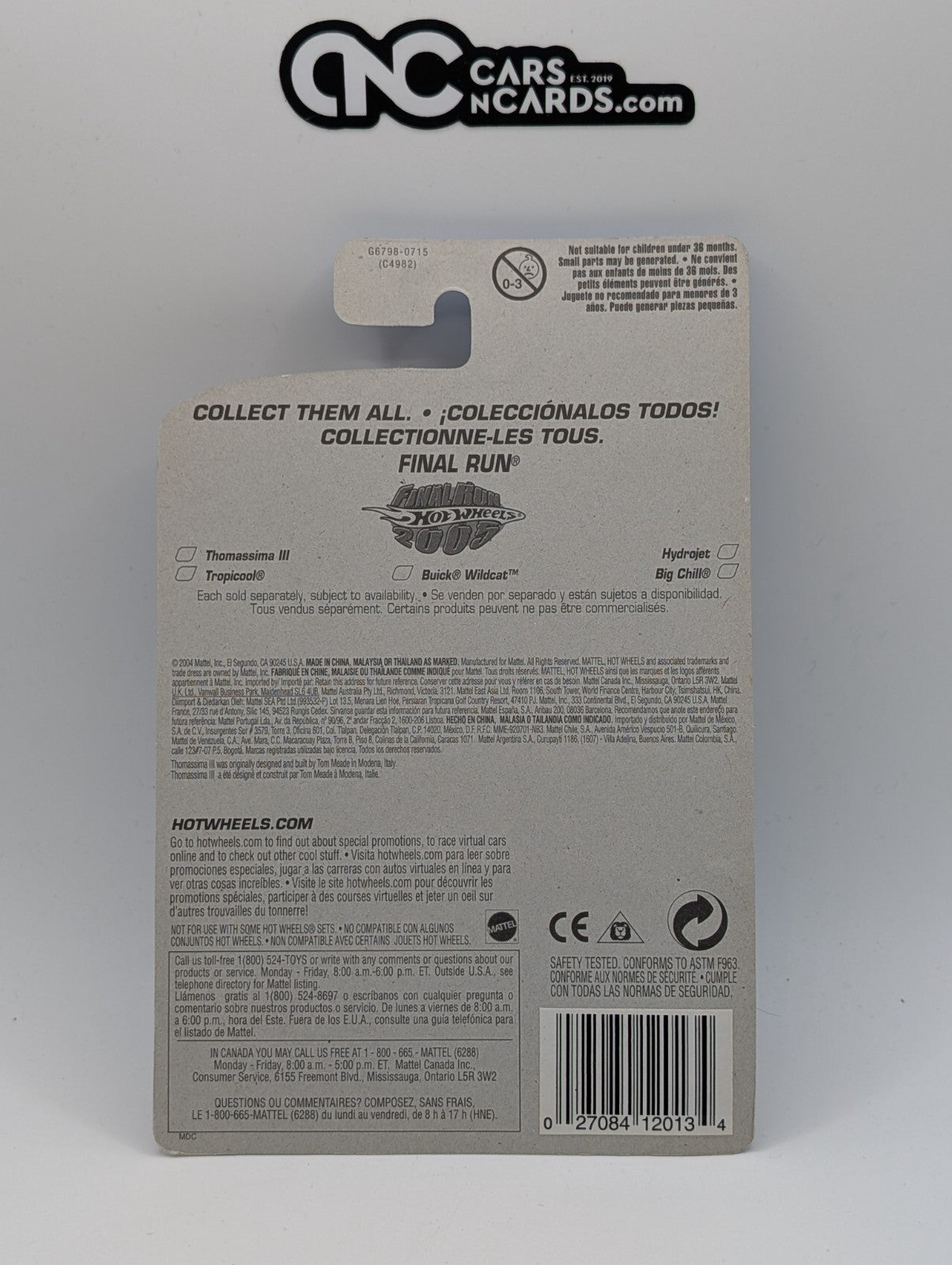 2005 Hot Wheels Final Run 1/5 Thomassima III (Soft Corners)
