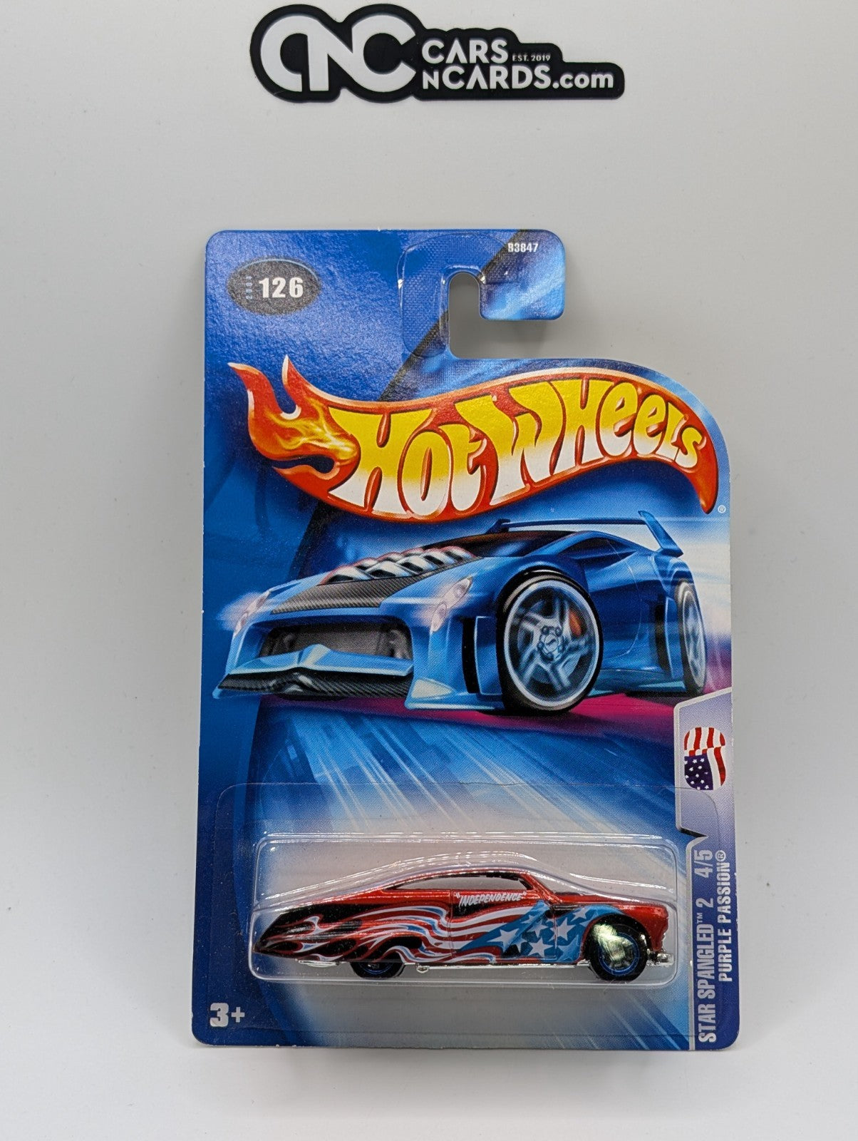 2004 Hot Wheels Star Spangled 2 Purple Passion Collector #126 (Soft Corners)