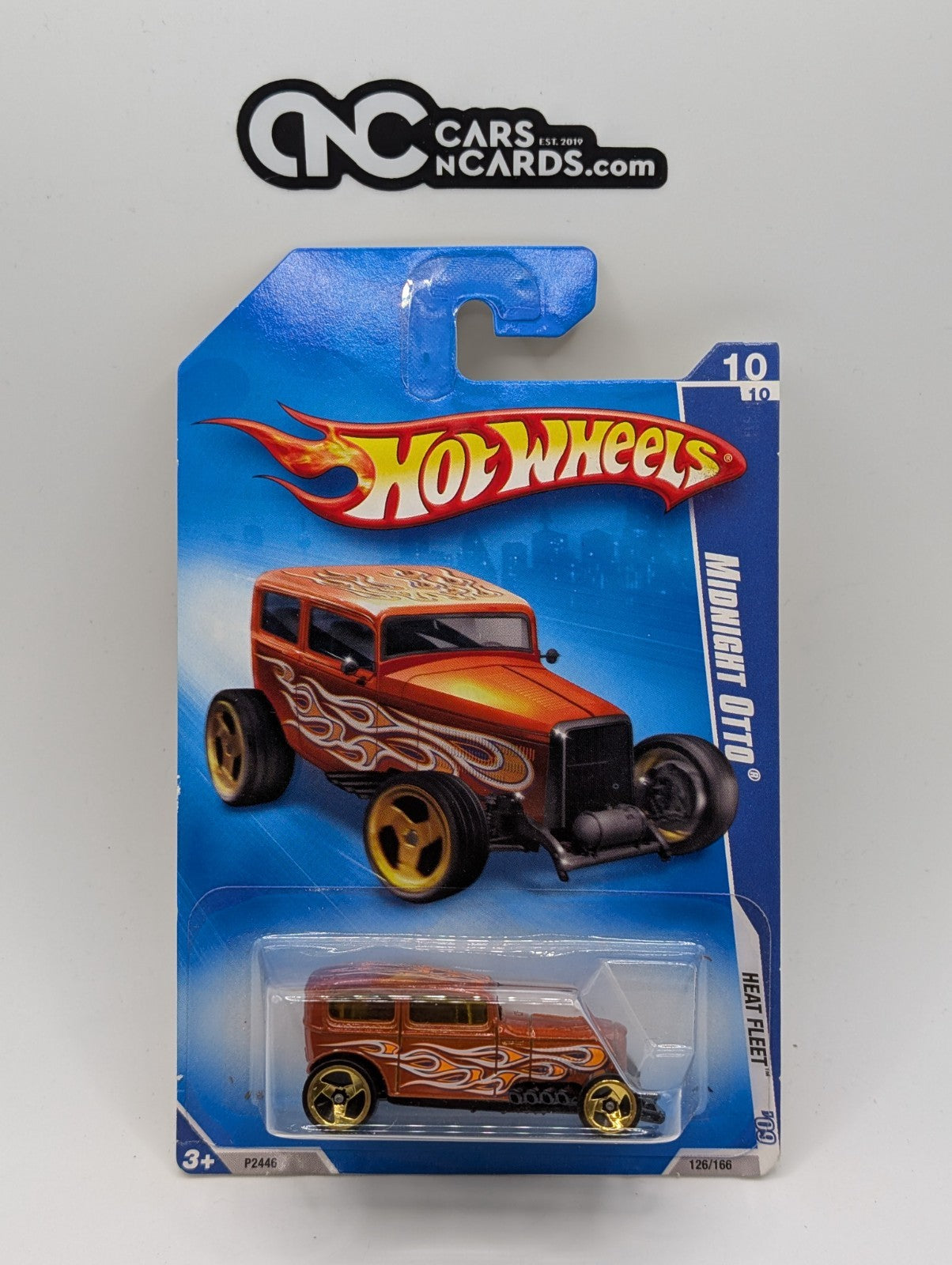 2009 Hot Wheels Heat Fleet 10/10 Midnight Otto 126/166 (Soft Corners)