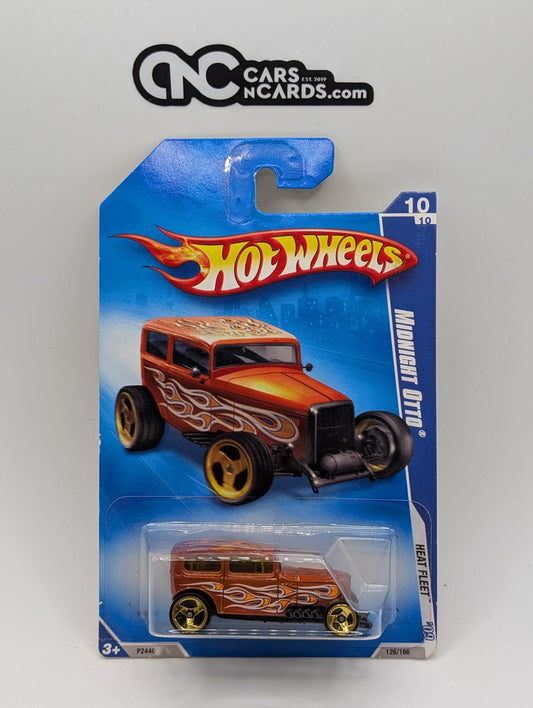 2009 Hot Wheels Heat Fleet 10/10 Midnight Otto 126/166 (Soft Corners)