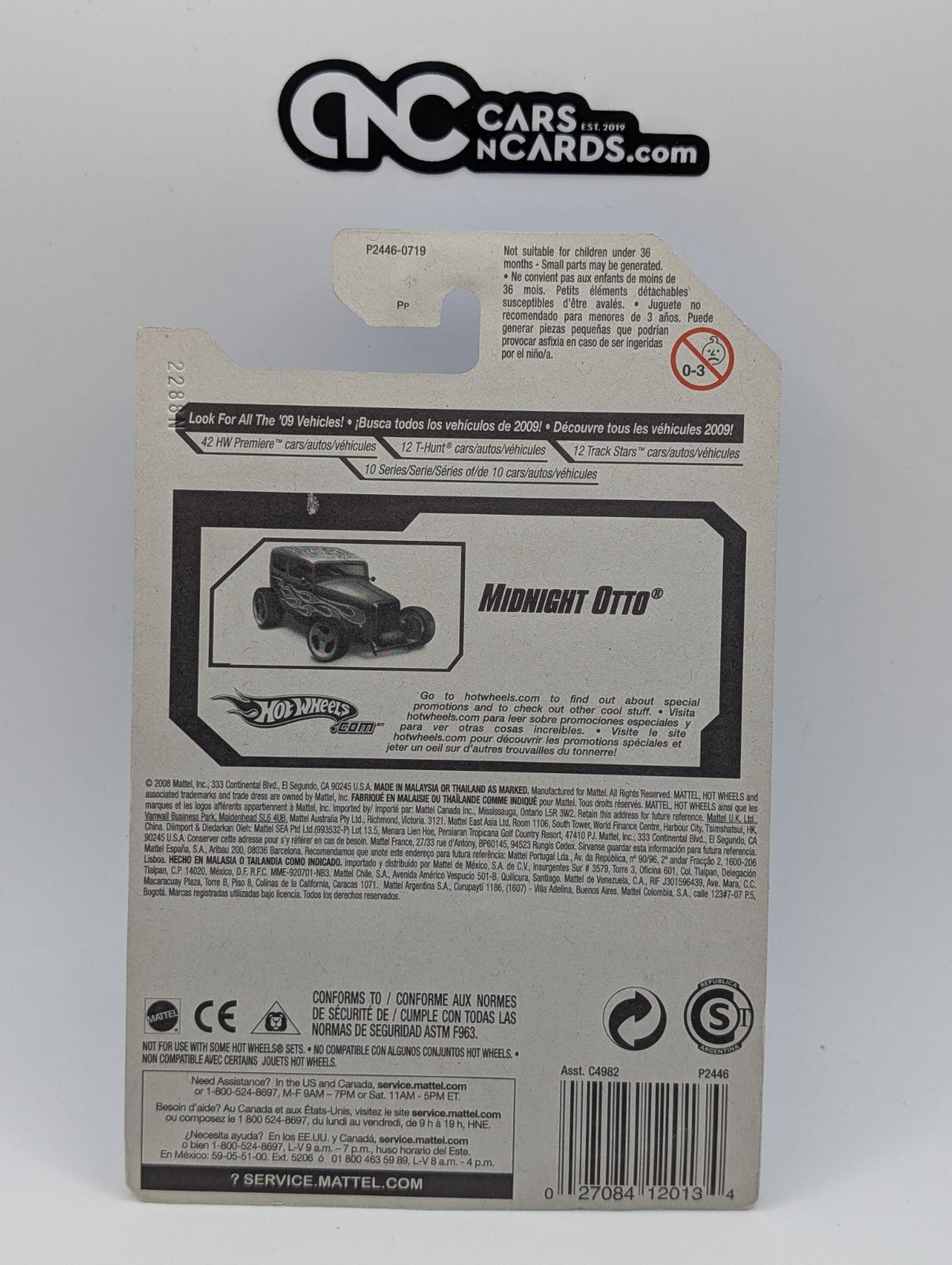 2009 Hot Wheels Heat Fleet 10/10 Midnight Otto 126/166 (Soft Corners)