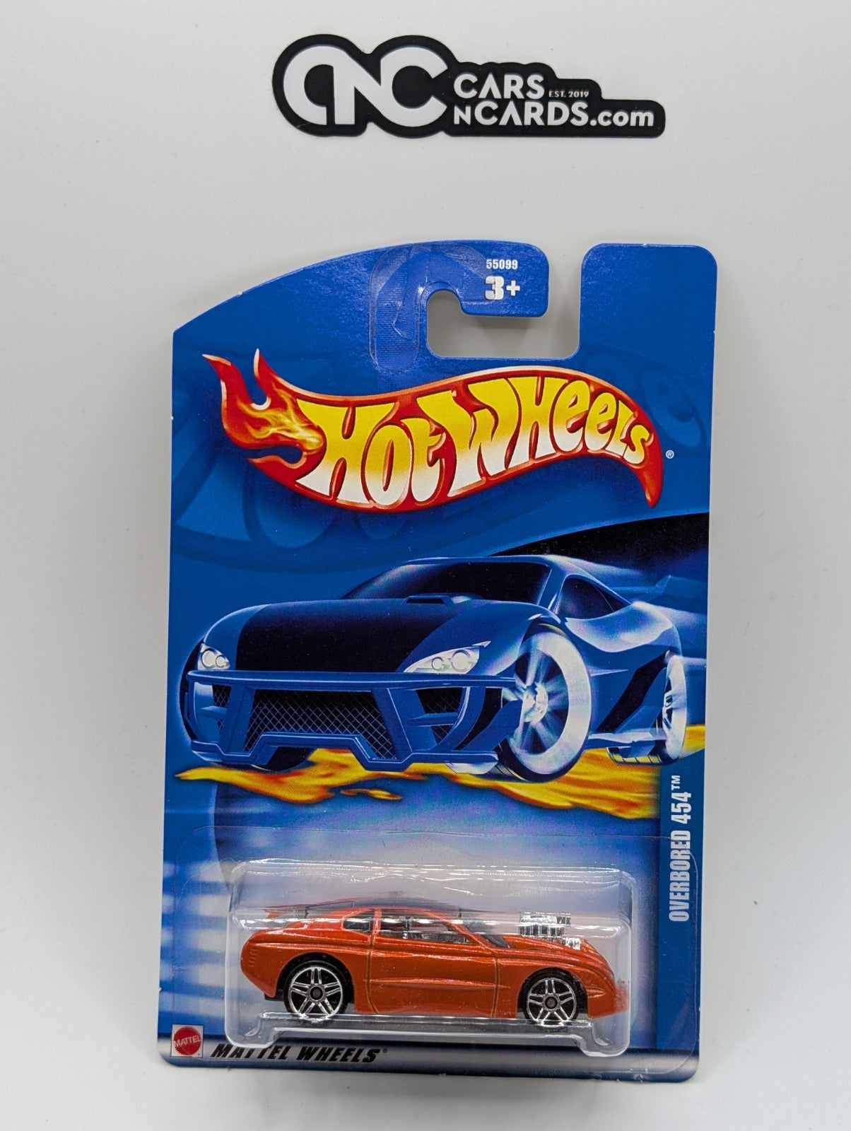 2002 Hot Wheel Overbored 454 Orange Collector #214 (Soft Corners)