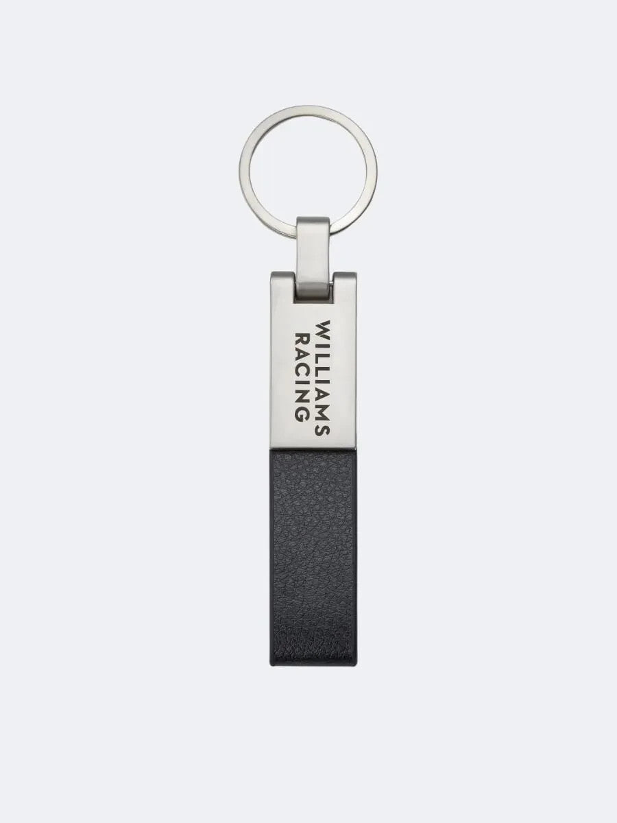 Williams Racing Logo Leather Strap Keyring