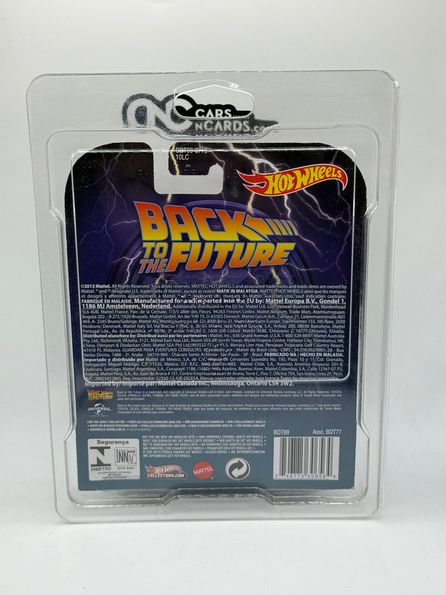 2013 Hot Wheels Retro Ent Back to the Future 1987 Toyota Pickup With Protector