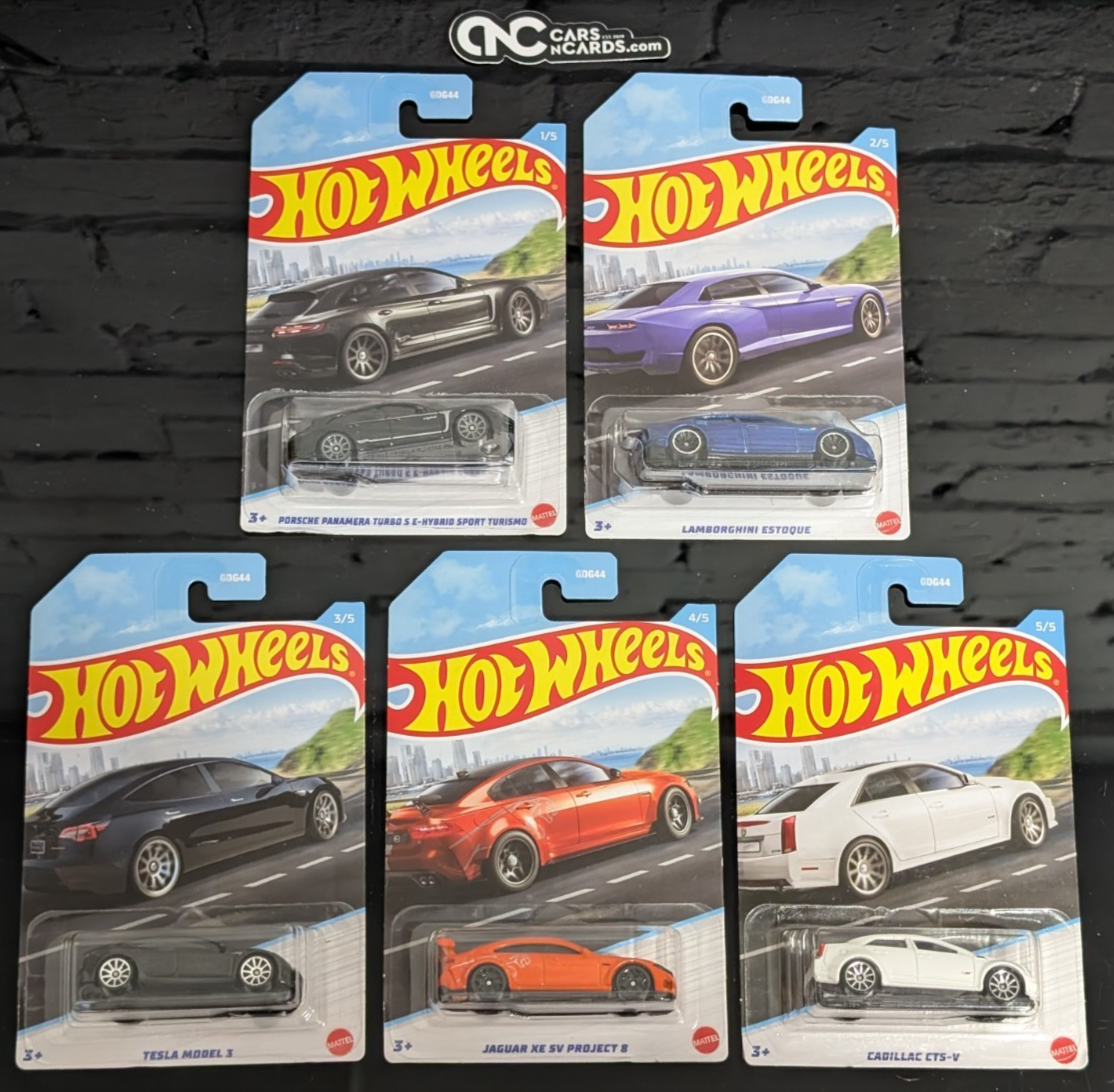 2022 Hot Wheels Luxury Sedans Series Set of 5 Cars (Soft Corners)