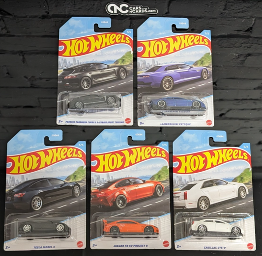 2022 Hot Wheels Luxury Sedans Series Set of 5 Cars (Soft Corners)
