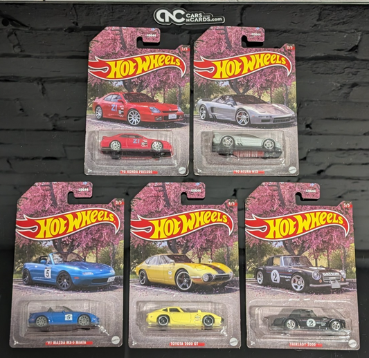 2023 Hot Wheels Japanese Classics Set of 5 Cars (Soft Corners)