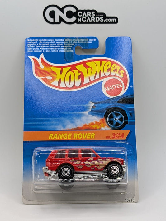 1996 Hot Wheels Flamethrower 3/4 Range Rover Collector #386