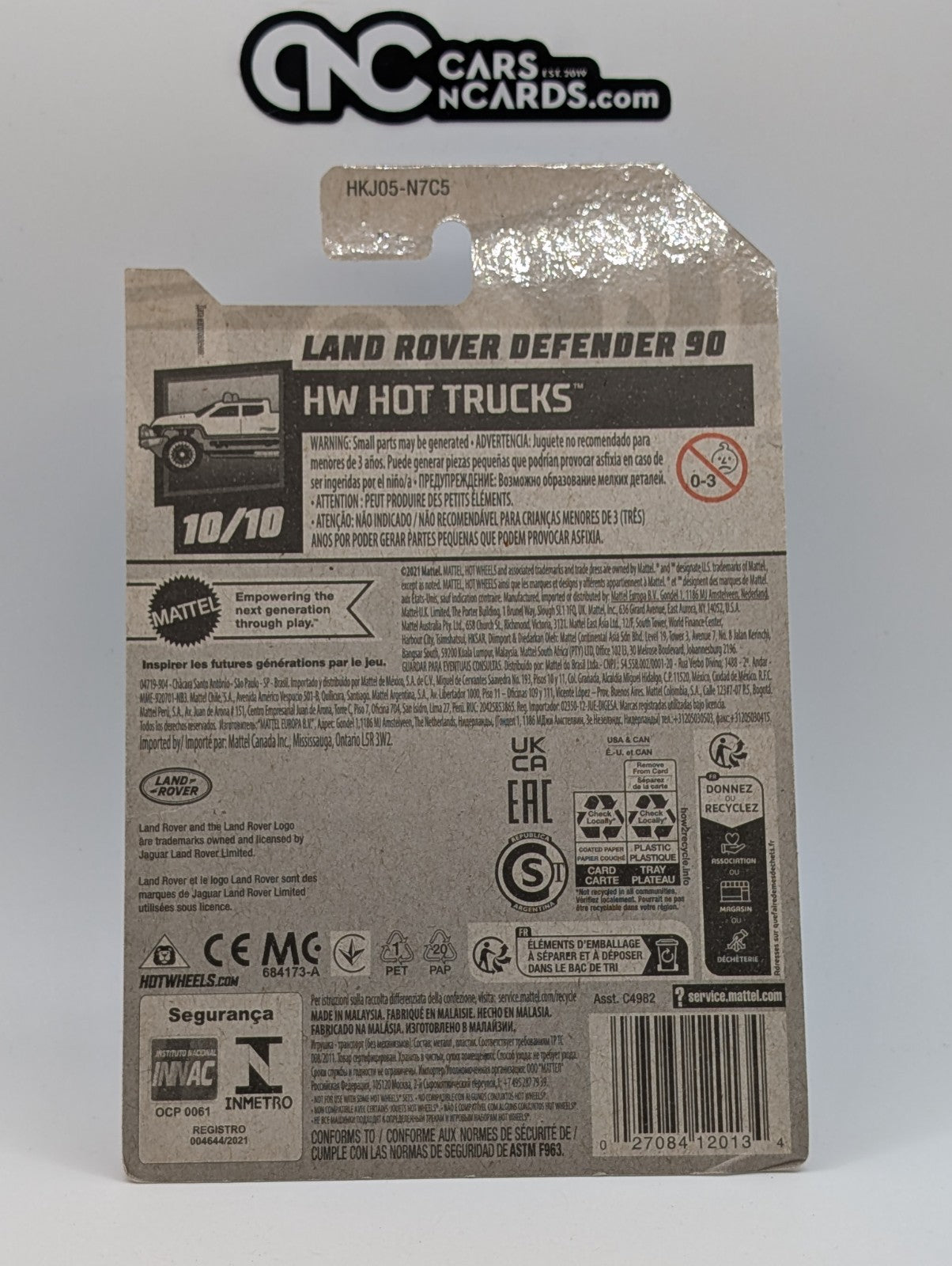 2023 Hot Wheels HW Hot Trucks 10/10 Land Rover Defender 90 227/250