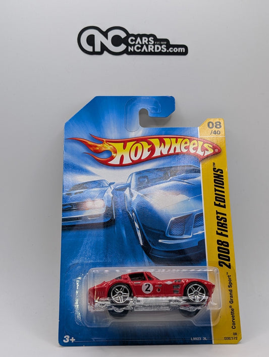 2008 Hot Wheels First Editions 8/40 Corvette Grand Sport Red 8/172