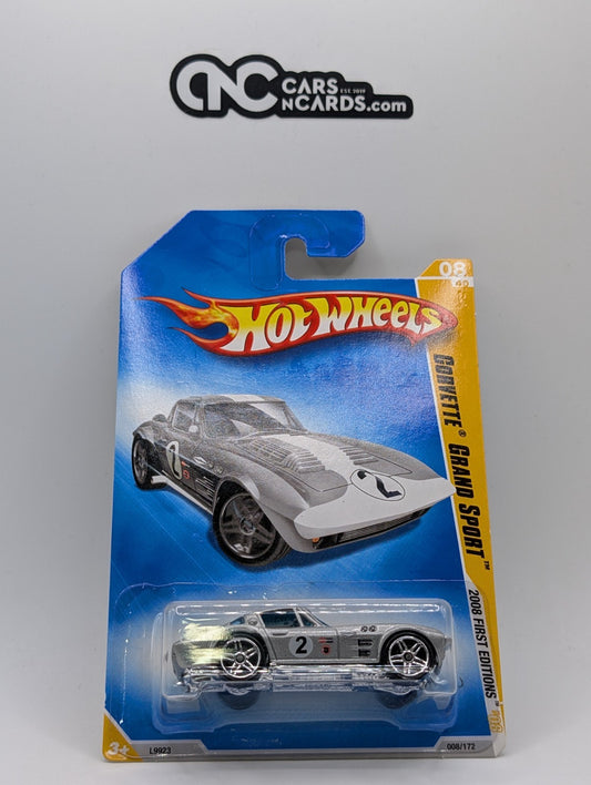2008 Hot Wheels First Editions 8/40 Corvette Grand Sport Silver 8/172
