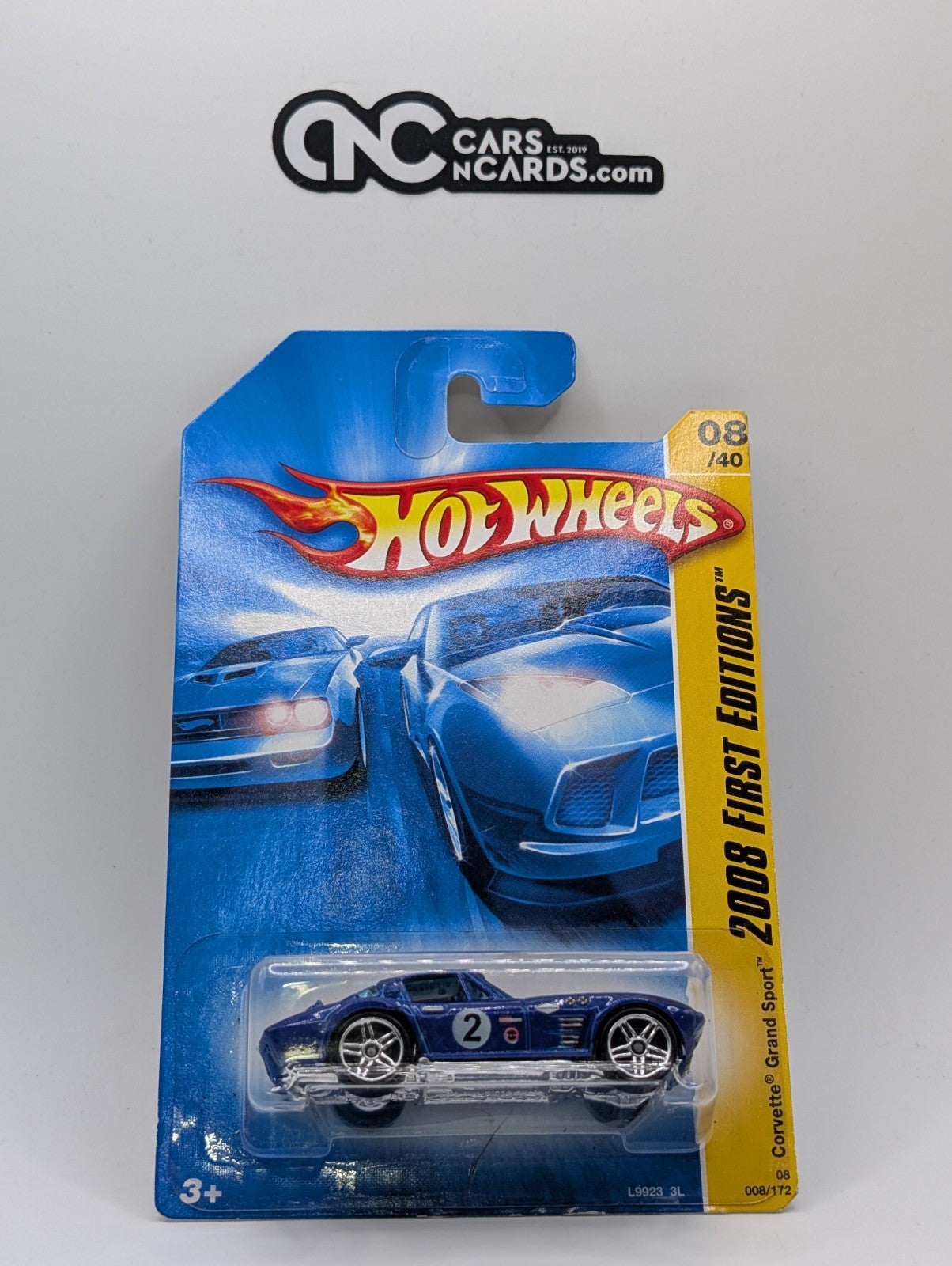 2008 Hot Wheels First Editions 8/40 Corvette Grand Sport Blue 8/172