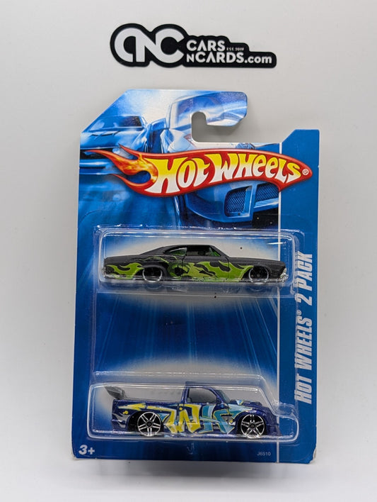2007 Hot Wheels 2 Pack '65 Chevy Impala & Super Tuned (Soft Corners)