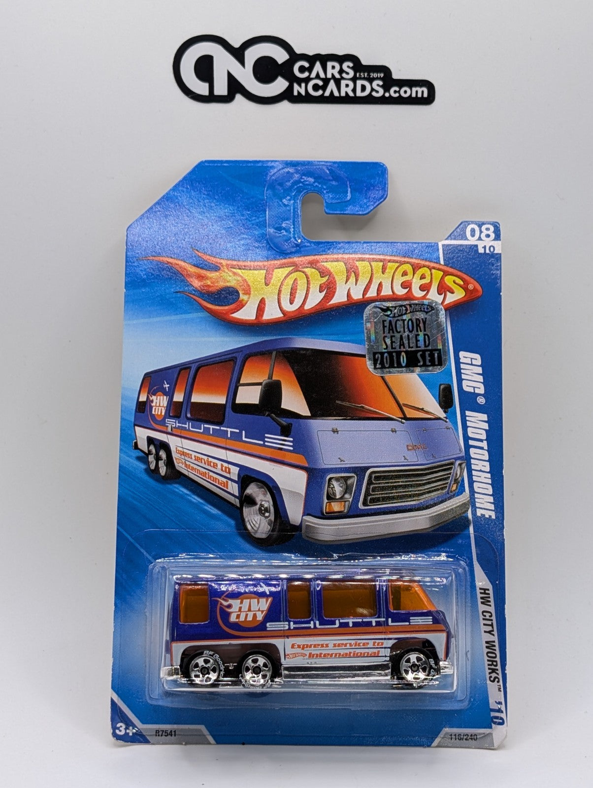 2010 Hot Wheels Factory Sealed GMC Motorhome Shuttle 116/240
