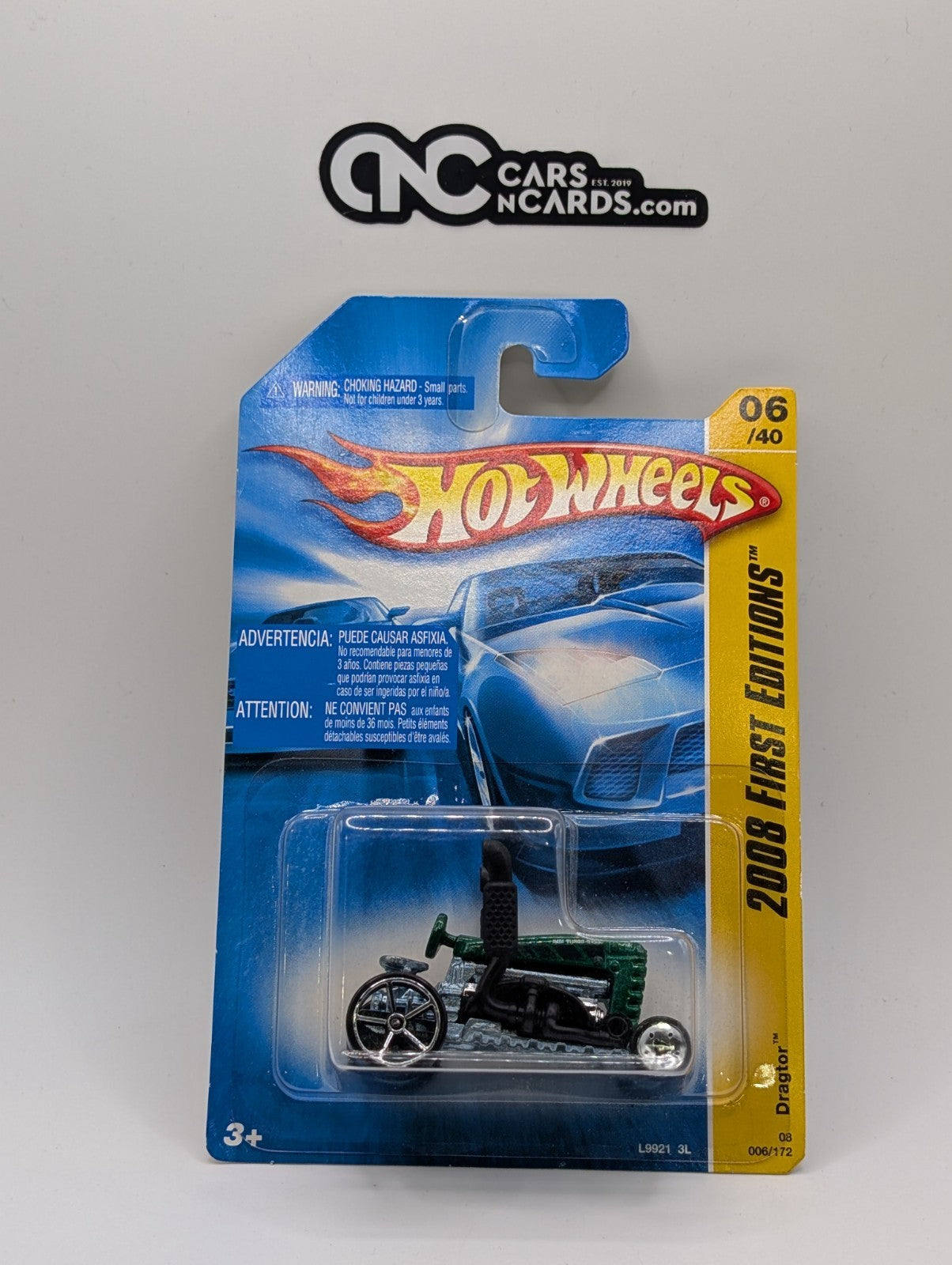 2008 Hot Wheels First Editions 6/40 Dragtor Green 6/172
