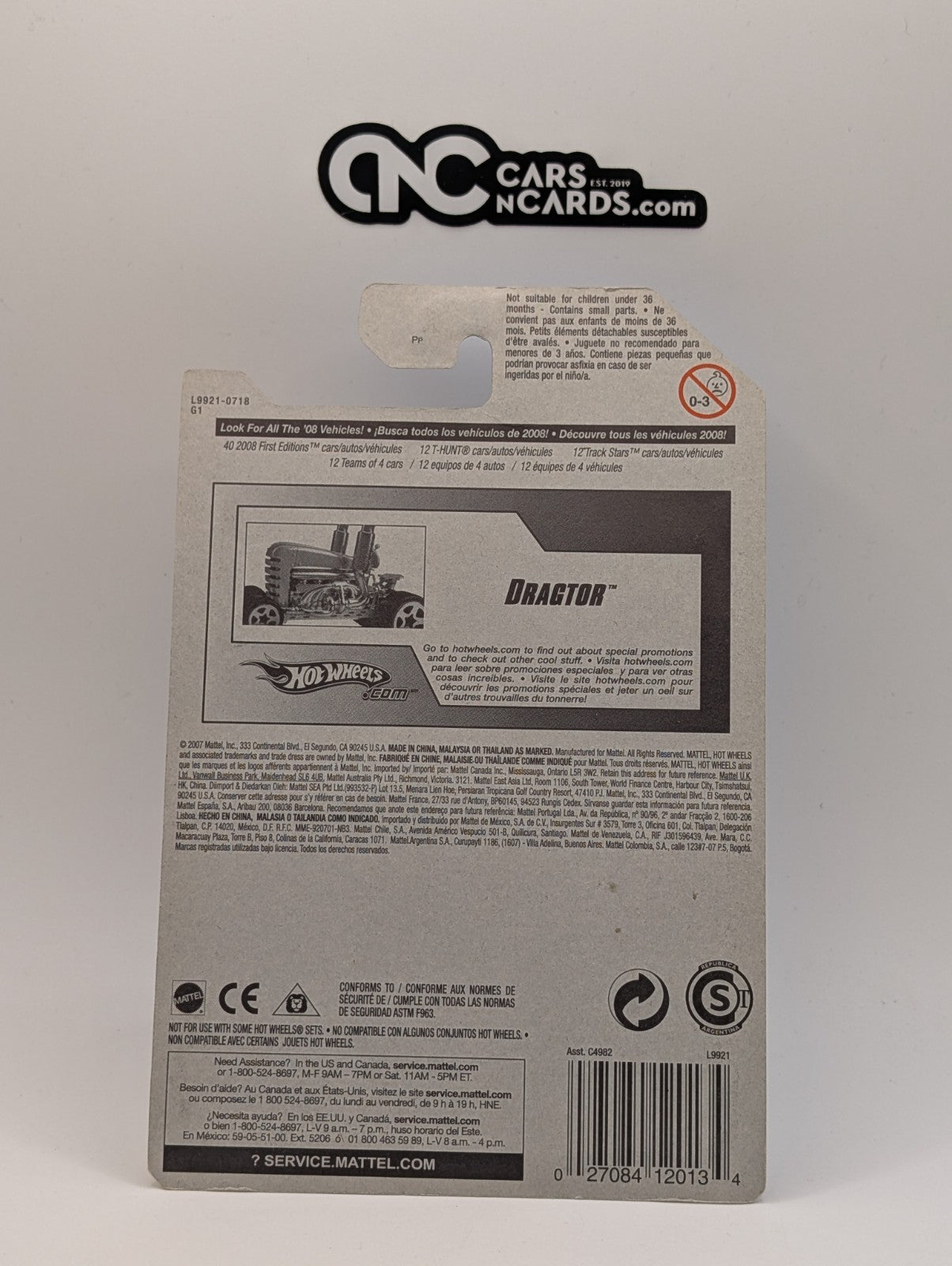 2008 Hot Wheels First Editions 6/40 Dragtor Green 6/172