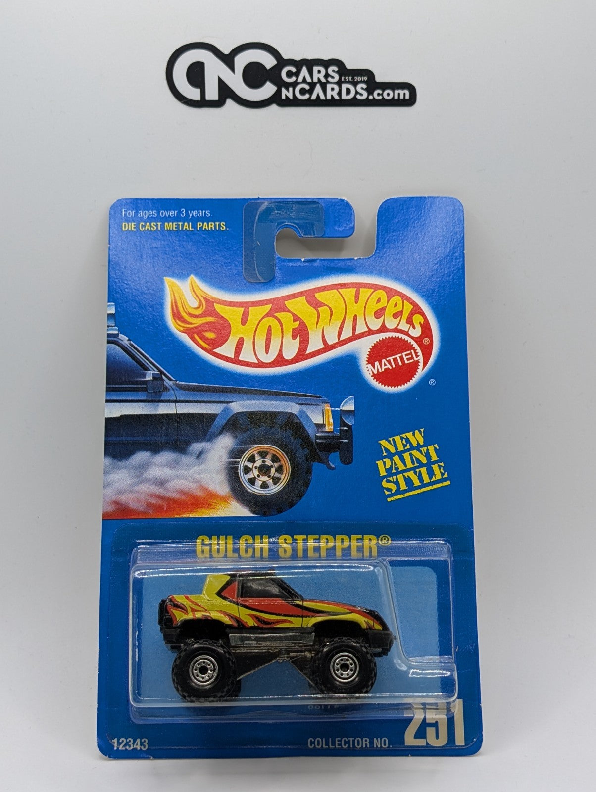 1996 Hot Wheels Gulch Stepper Black Collector #251