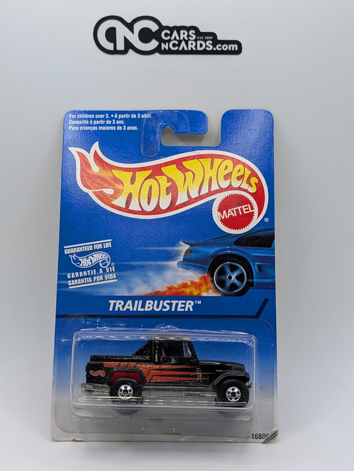 1997 Hot Wheels Jeep Scrambler Trailbuster #525 Black Wall (Soft Corners)