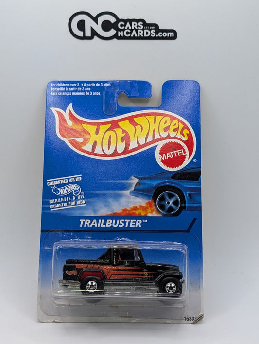 1997 Hot Wheels Jeep Scrambler Trailbuster #525 Black Wall (Soft Corners)
