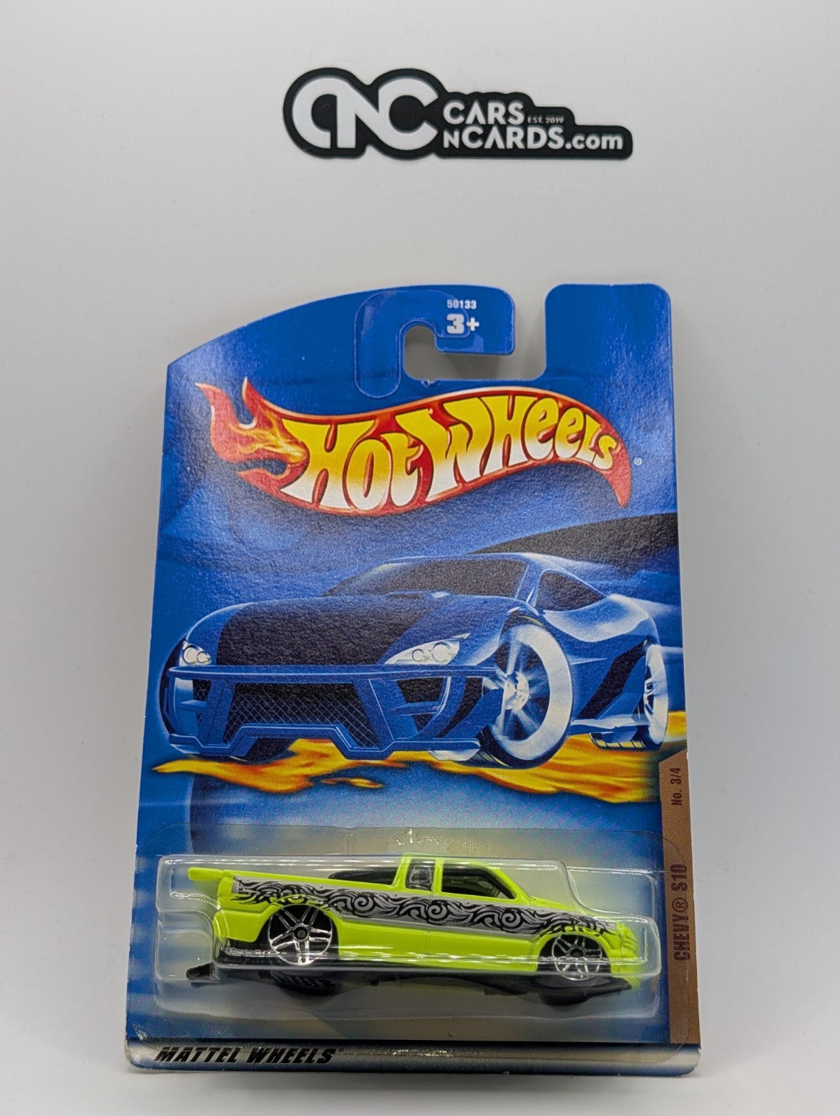 2002 Hot Wheels Chevy S10 Pro Stock Truck Yellow Collector #95