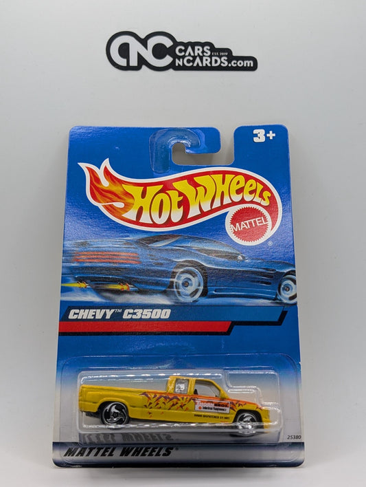 2000 Hot Wheels Chevy C3500 Yellow 25380