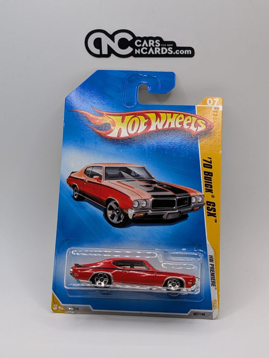 2009 Hot Wheels HW Premiere 7/42 '70 Buick GSX Red 7/166