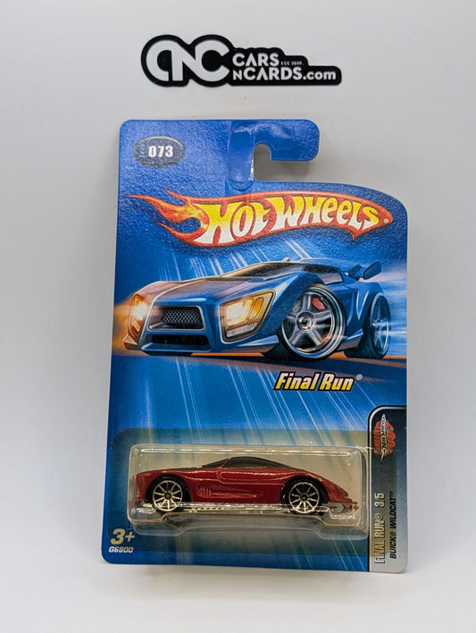 2005 Hot Wheels Final Run 3/5 Buick Wildcat Red (Yellow Blister)