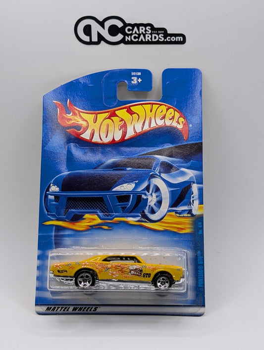 2001 Hot Wheels Hippie Mobiles 4/4 1967 Pontiac GTO Yellow Collector #92