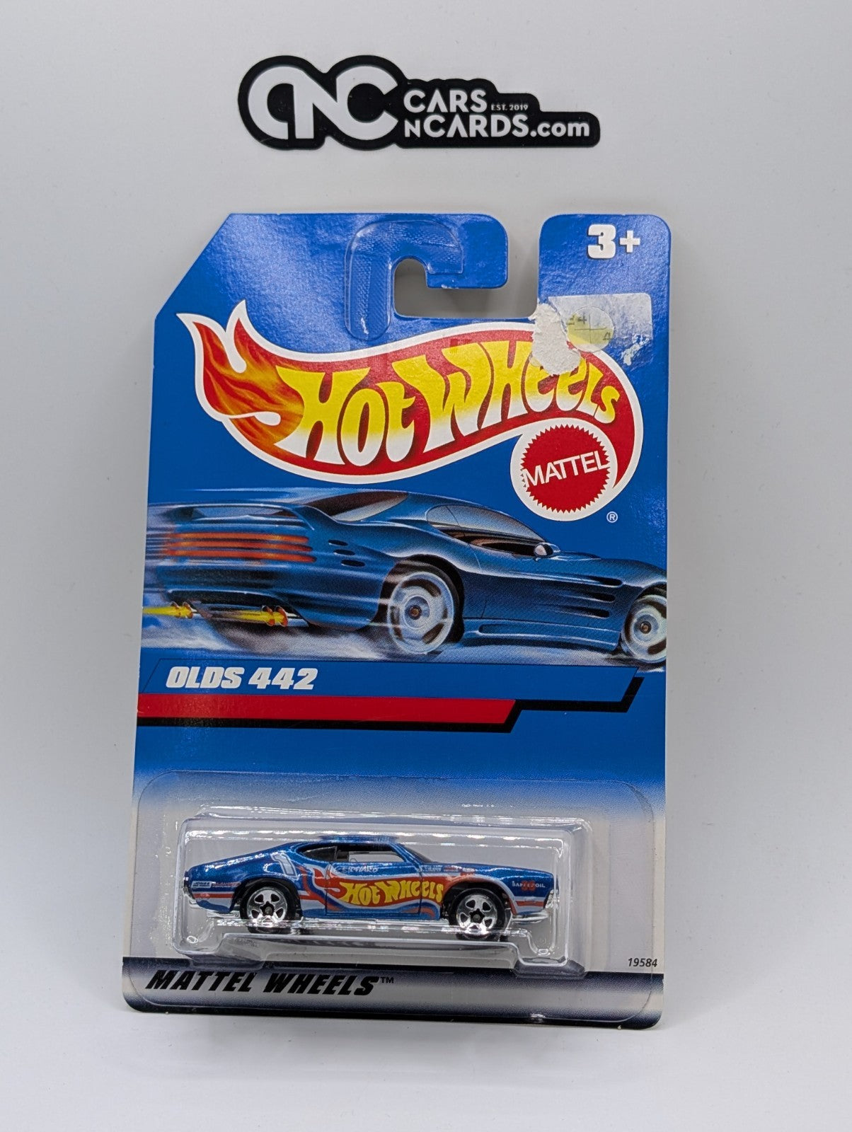 1998 Hot Wheels Race Team Olds 442 19584 Collector #871 (Card Damage)
