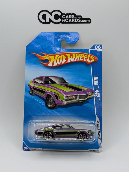 2009 Hot Wheels Muscle Mania 6/10 Olds 442 Purple 82/166