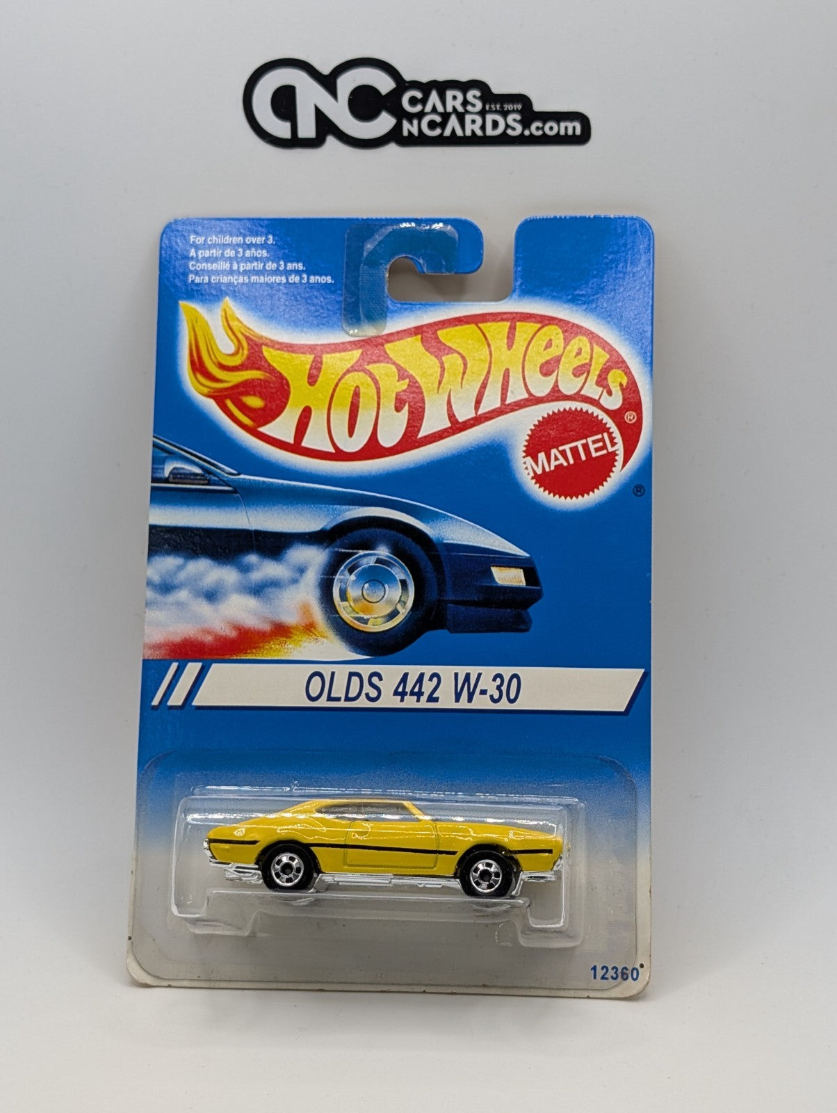 1995 Hot Wheels Olds 442 W-30 Yellow BW Wheels 12360 Collector #267
