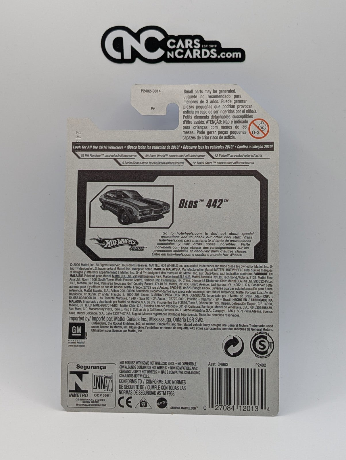 2009 Hot Wheels Muscle Mania 6/10 Olds 442 Purple 82/166