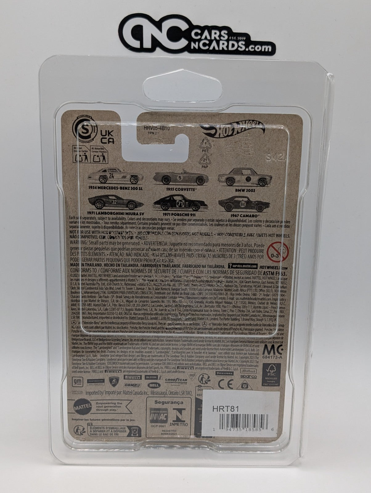 2024 Hot Wheels Mix 1 Vintage Racing Club 6/6 1967 Camaro Chase