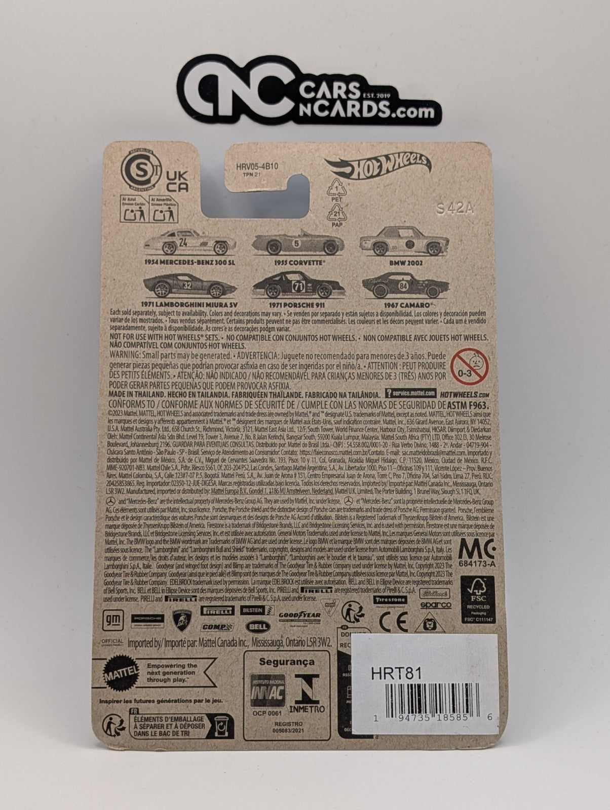 2024 Hot Wheels Mix 1 Vintage Racing Club 6/6 1967 Camaro Chase