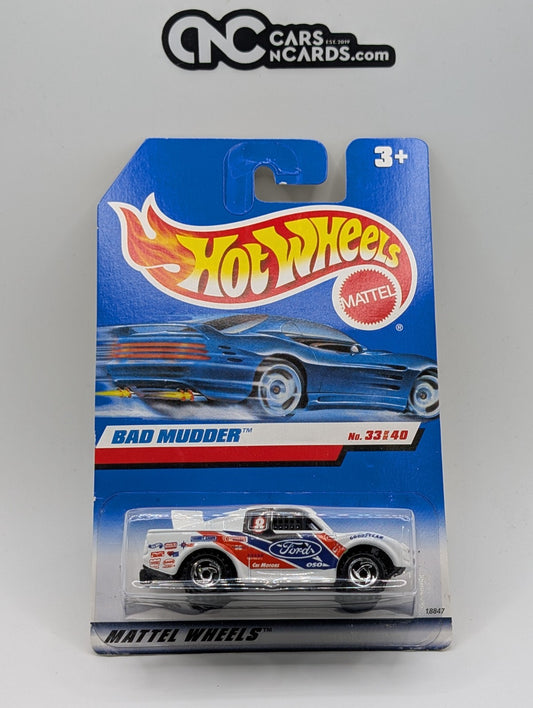 1998 Hot Wheels First Editions 33/40 Bad Mudder White Collector #662