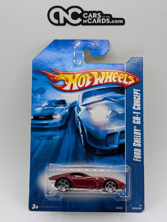 2007 Hot Wheels Ford Shelby GR-1 Concept Red Collector #206