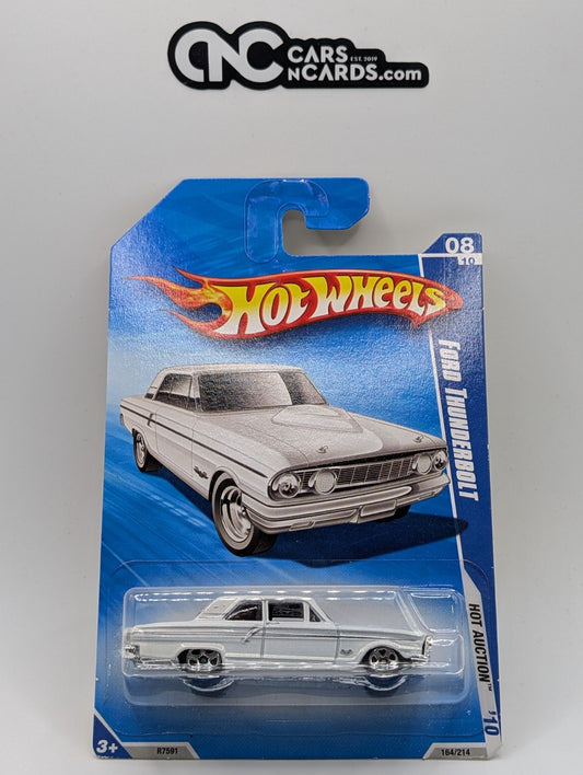 2010 Hot Wheels Hot Auctions 8/10 Ford Thunderbolt White 164/214