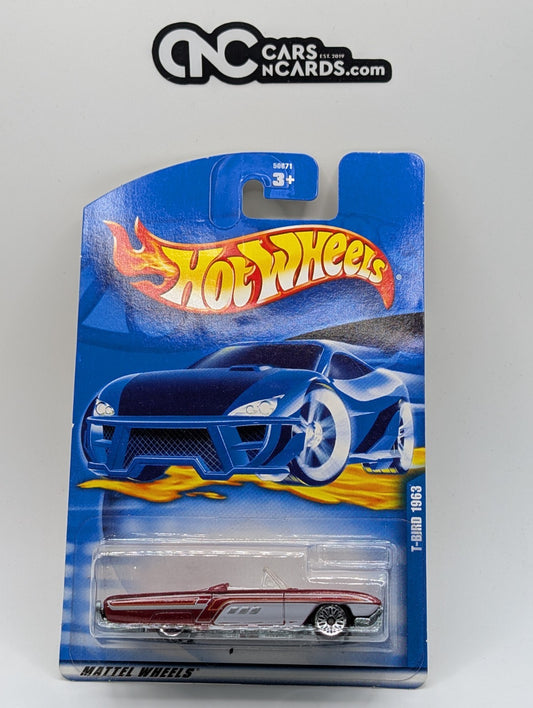 2001 Hot Wheels T-Bird 1963 Red Collector #142