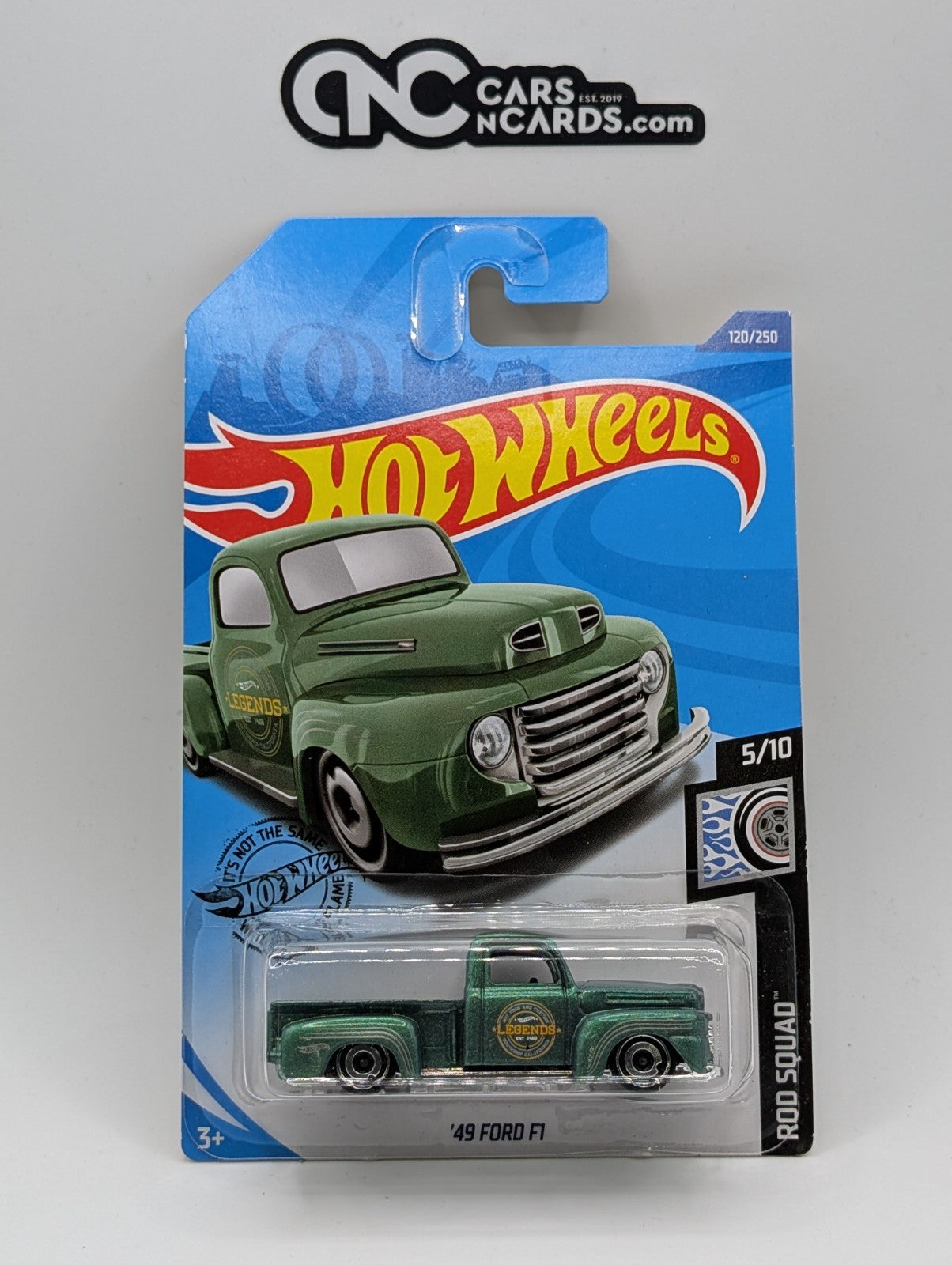 2020 Hot Wheels Rod Squad 5/10 '49 Ford F1 Green 120/250