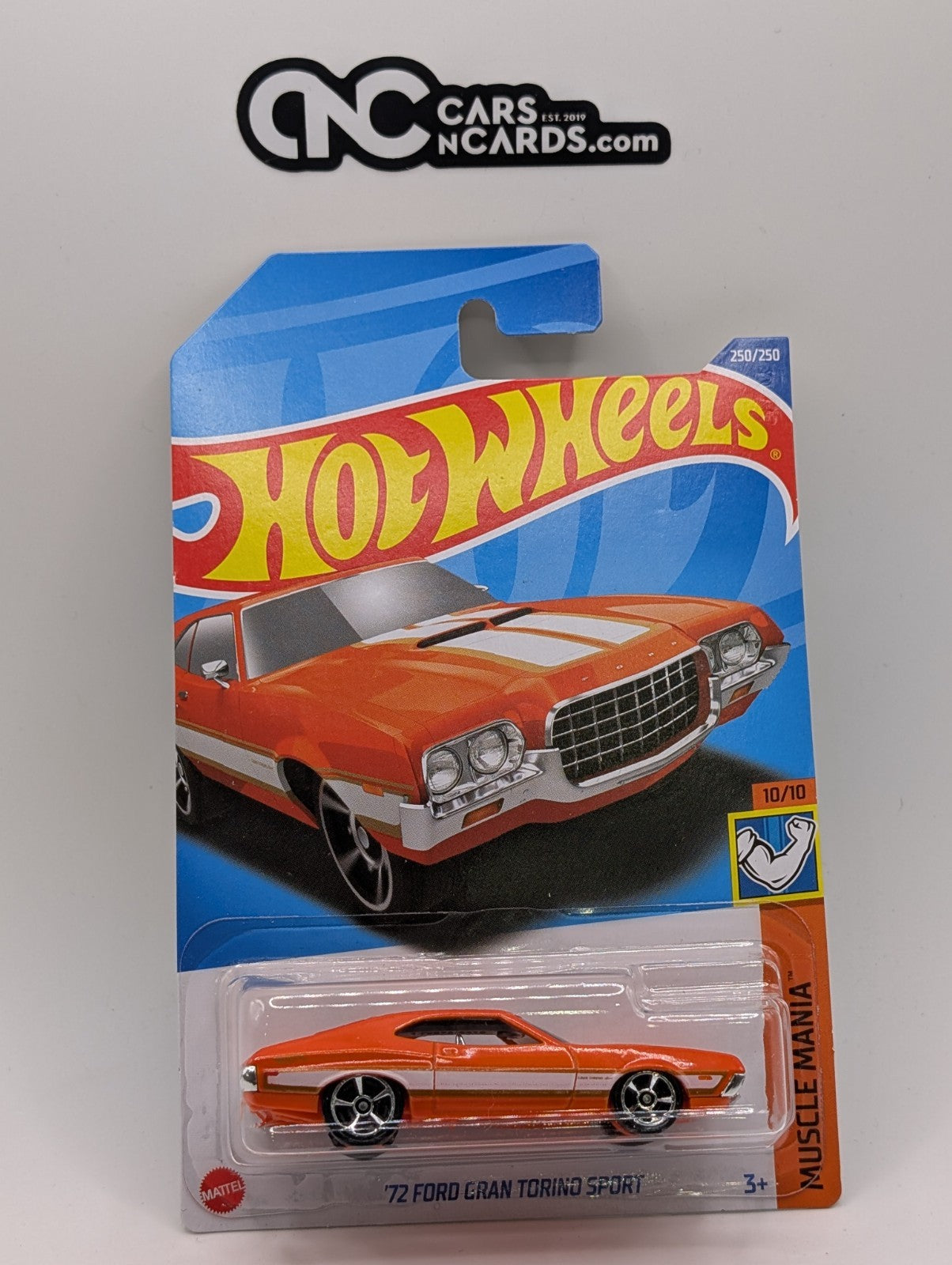 2022 Hot Wheels Muscle Mania 10/10 '72 Ford Gran Torino Sport Orange 250/250