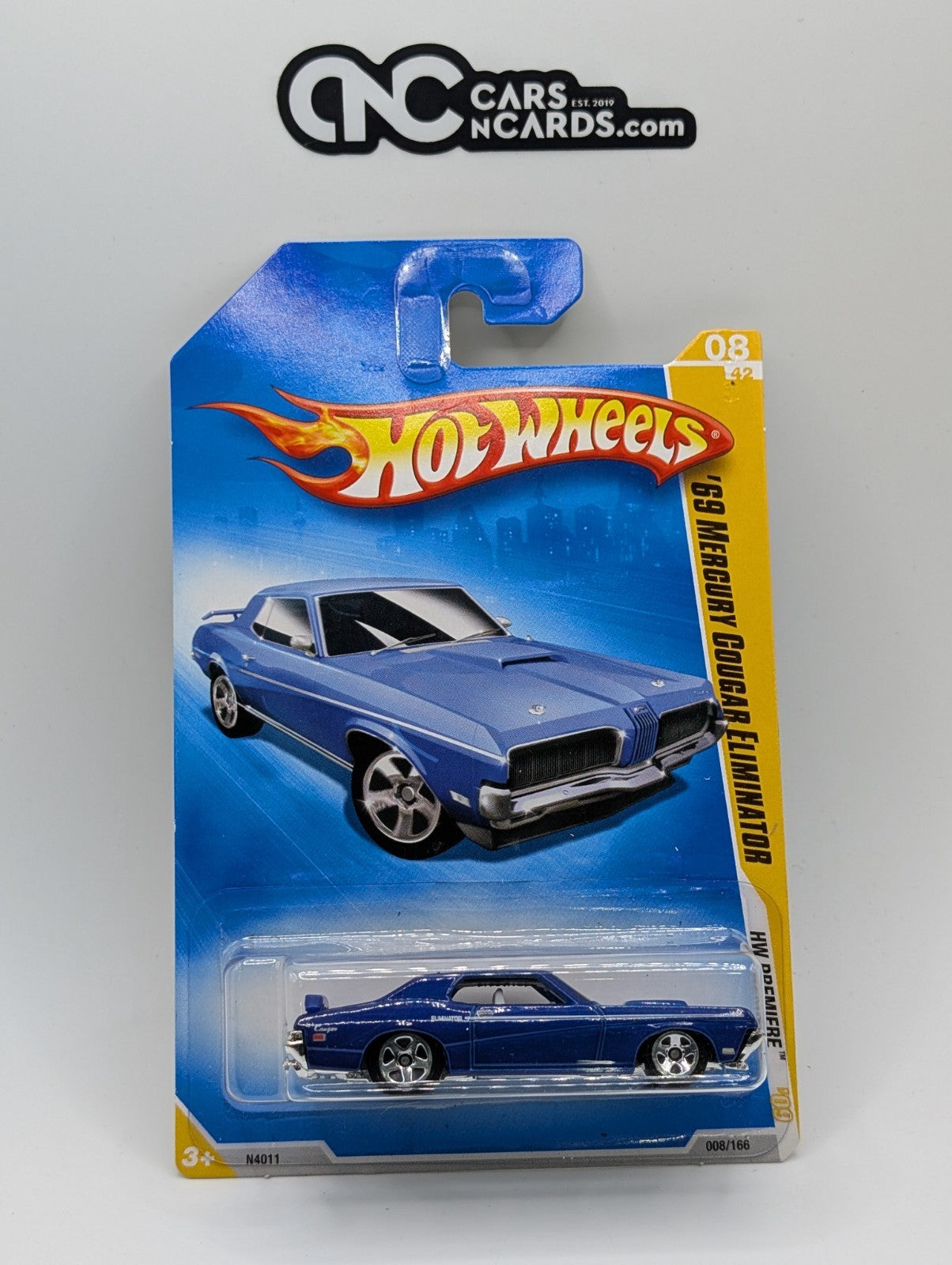 2009 Hot Wheels HW Premiere 8/42 '69 Cougar Eliminator Blue 8/166