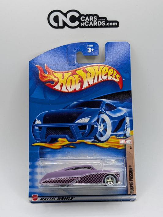 2002 Hot Wheels Hot Rod 1/4 Purple Passion Collector #107