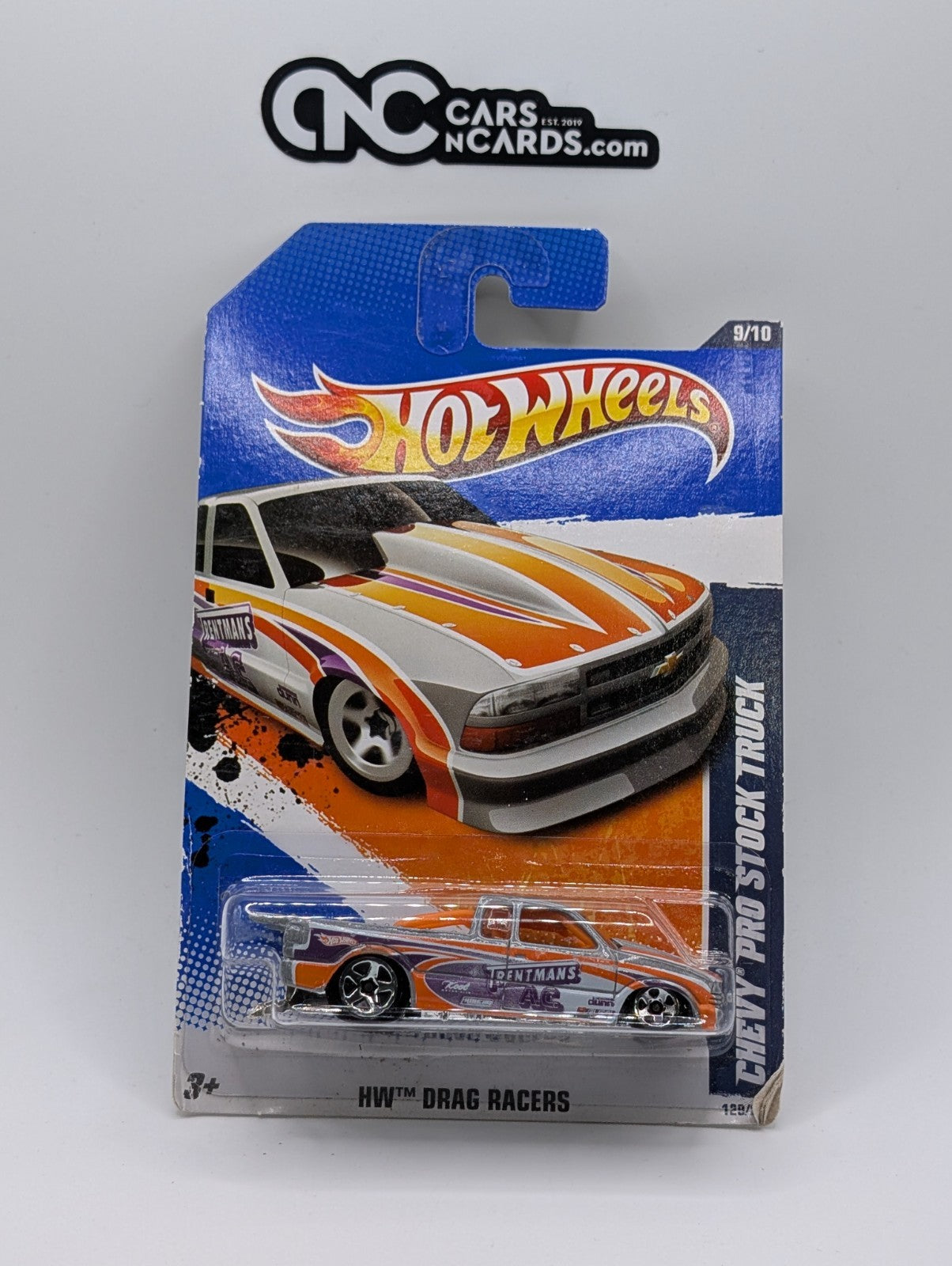 2011 Hot Wheels HW Drag Racers 9/10 Chevy Pro Stock Truck (Card Damage)