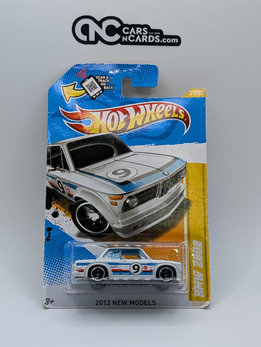 2012 Hot Wheels New Models 21/50 BMW 2002 White 21/247 (Card Damage)